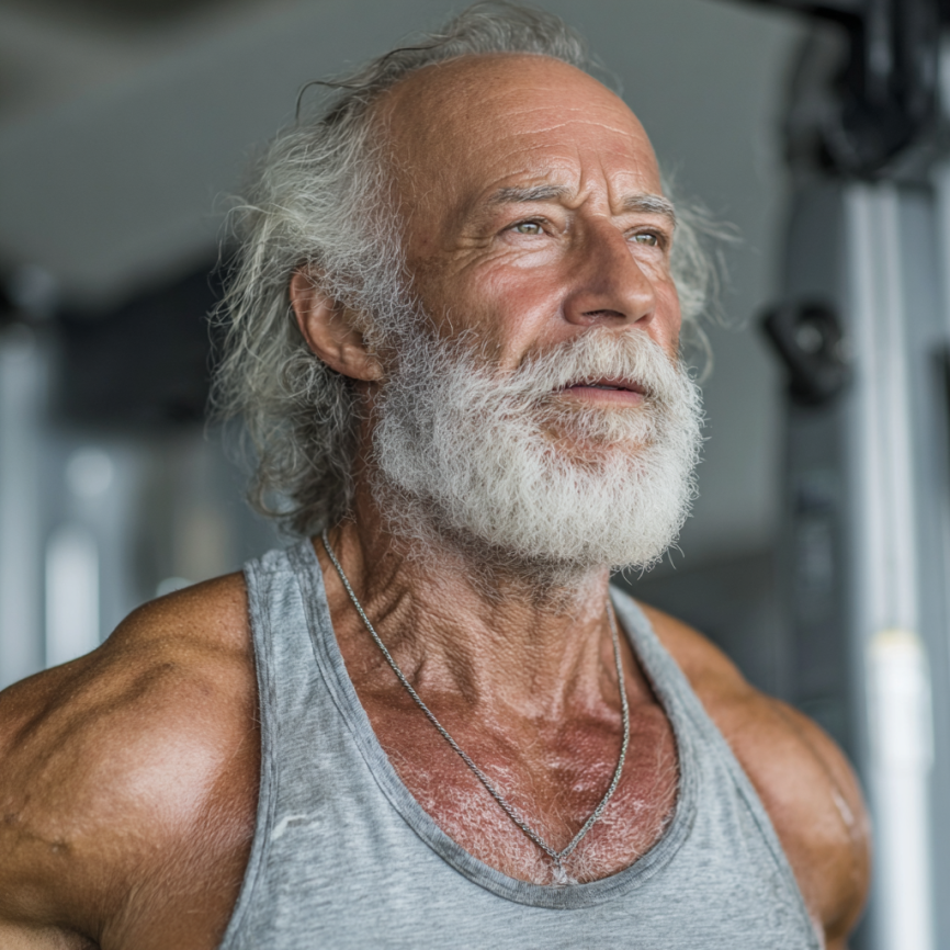 Активні люди зрілого віку займаються фітнесом